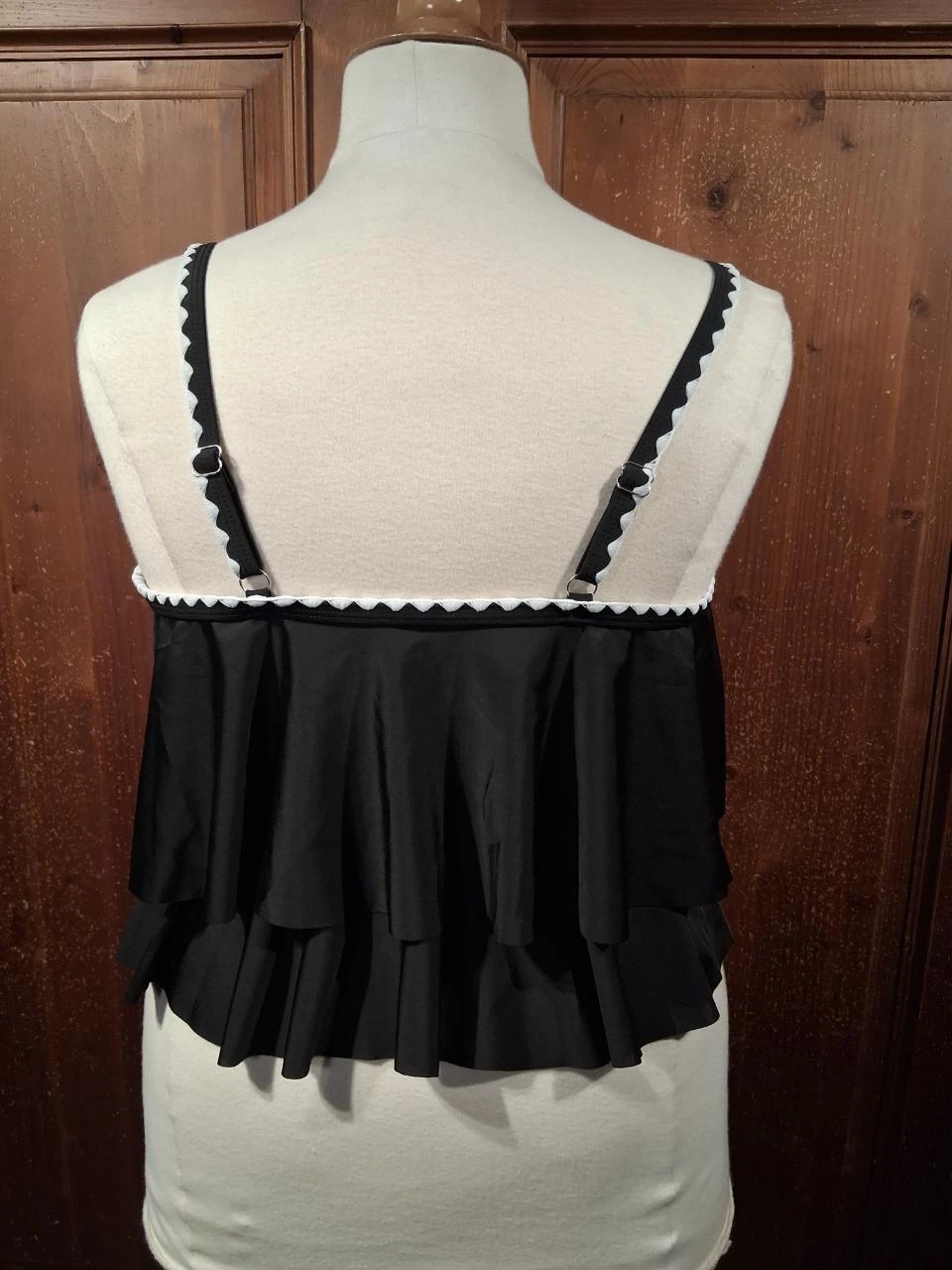 Tankini zwart met witte bies 48-52 – photo 2